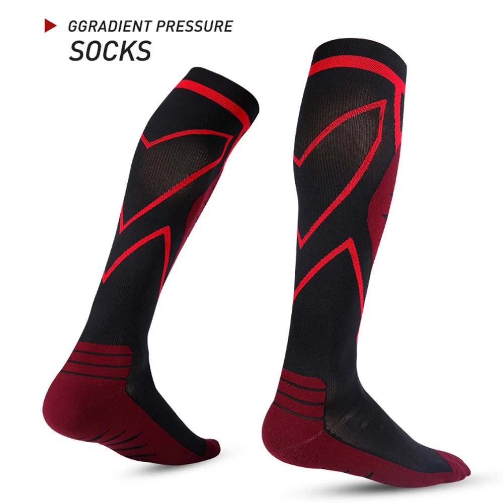 1 Pair Sports Calf Compression Sleeves Running Leg Compression Sleeve 20-30mmHg Compression Socks for Shin Splint for Men Women